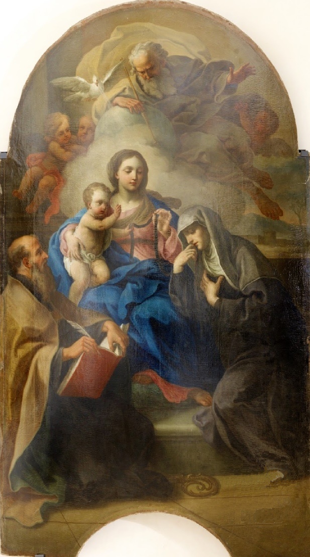 La Madonna della Cintura con il Bambino e i santi Agostino e Monica