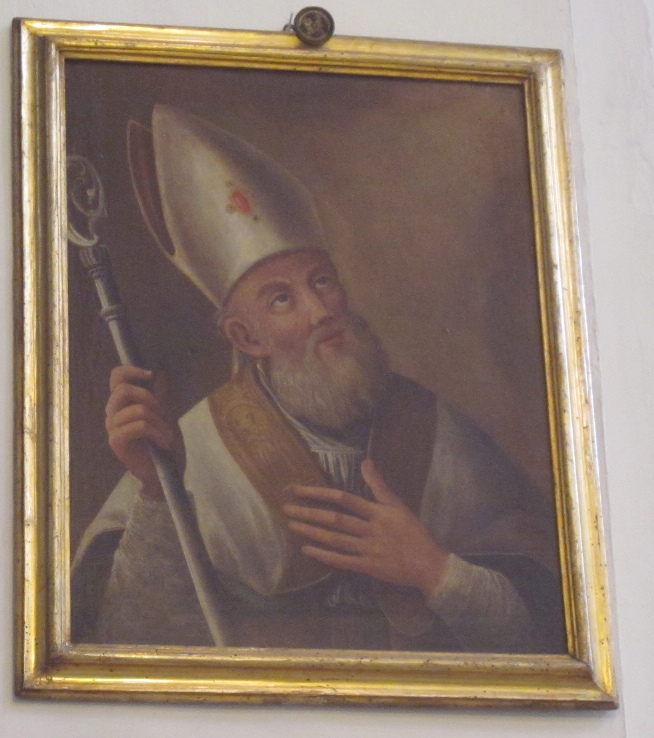 Sant'Agostino vescovo, tela di Mattia de Mare nella chiesa di sant'Agostino ad Arezzo