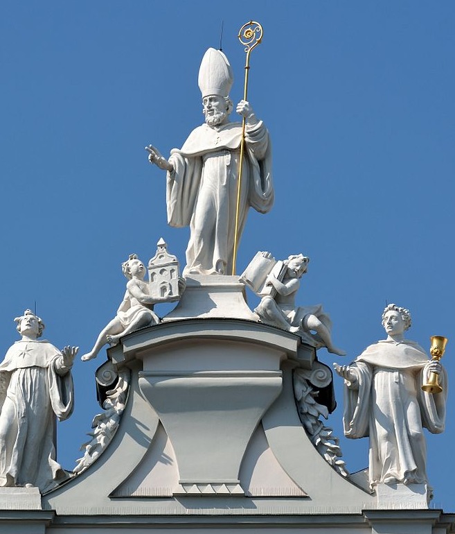 Sant'Agostino vescovo e Dottore della Chiesa con i santi Nicola da Tolentino e Tommaso da Villanova
