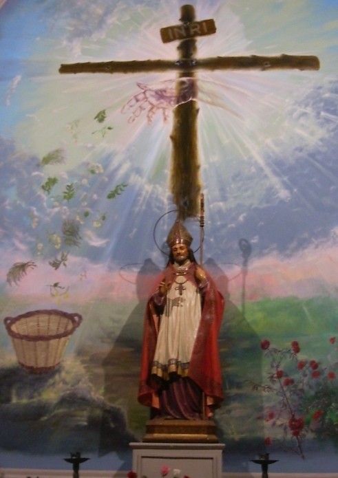 Agostino sotto la Croce di Gallego nella chiesa di sant'Agostino a Barcellona