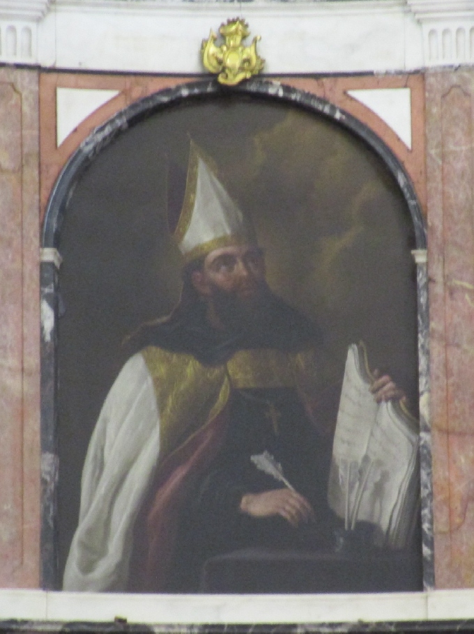 Agostino Dottore della Chiesa nella Cappella Universitaria di Salamanca