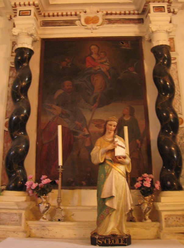 La Vergine e il Bambino appaiono ai santi Agostino, Rocco e Lucia