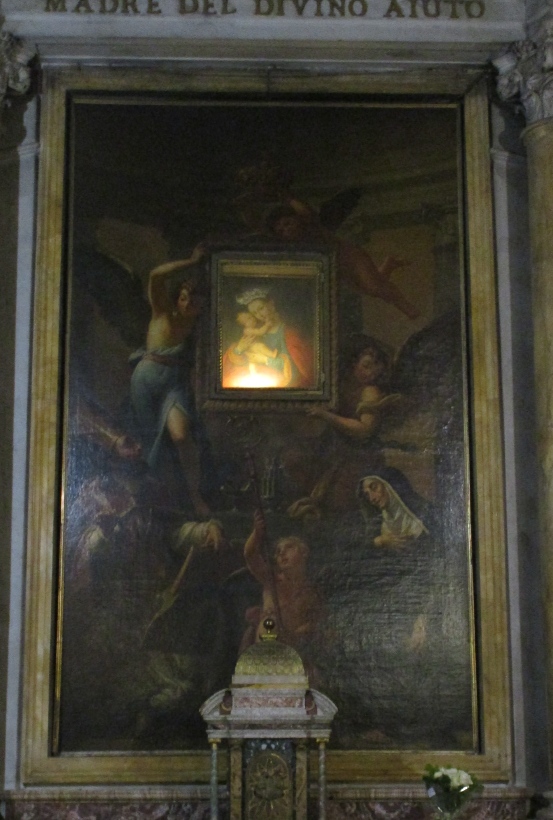 La Madonna del Divino Aiuto con i santi Agostino e Monica