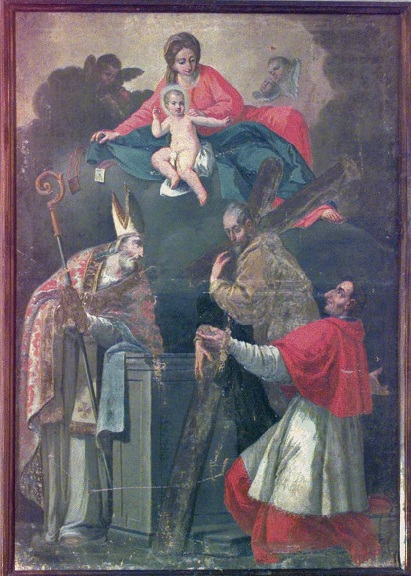 Madonna del Carmelo con i santi Agostino, Carlo Borromeo e Andrea