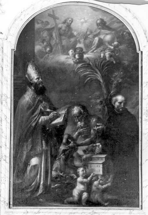 Trinit con i santi Agostino, Onofrio ed il beato Nicola da Forca Palena