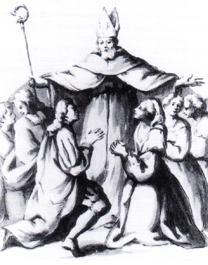 Sant'Agostino protegge Pavia dalla peste