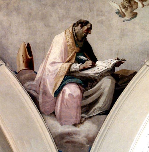 Sant'Agostino scrive le sue opere