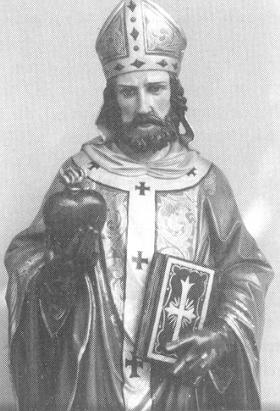 S. Agostino vescovo e cardioforo nella chiesa parrocchiale di Ried