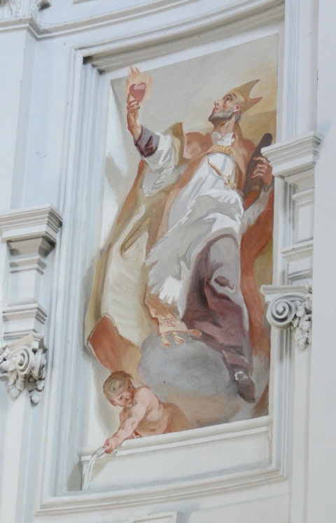 Agostino vescovo e cardioforo nella chiesa della Santa Trinit a Salisburgo