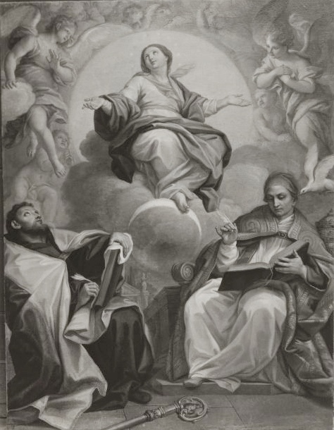 Immacolata Concezione con san Gregorio Magno e sant'Agostino