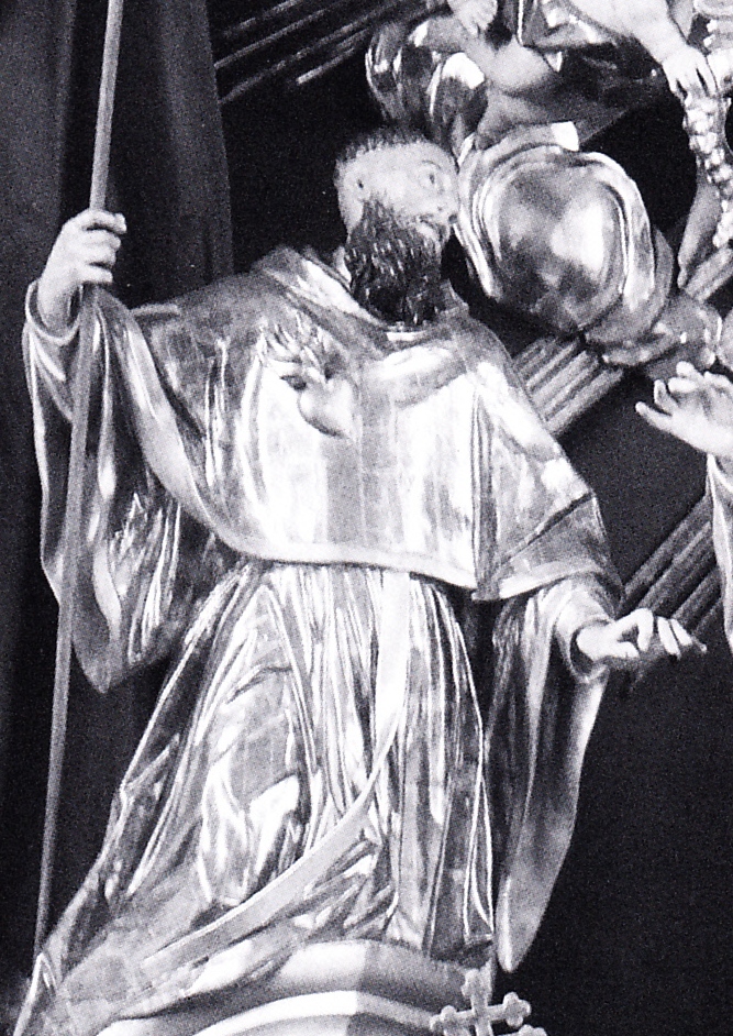 Agostino e santi agostiniani in adorazione della Trinit e della Madonna della Consolazione