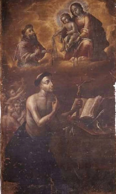 Visione di san Nicola da Tolentino con Agostino, la Vergine e il Bambino Ges con le anime del Purgatorio