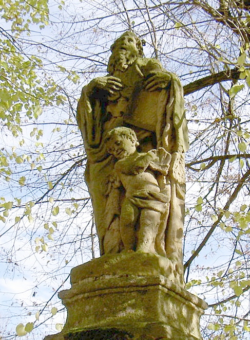 Sant'Agostino vescovo e il Bambino sulla spiaggia