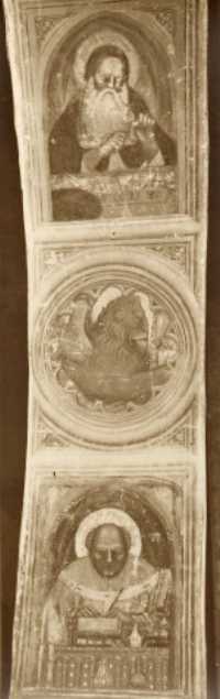 Sant'Agostino,Simbolo di san Marco Evangelista: leone, Sant'Ambrogio