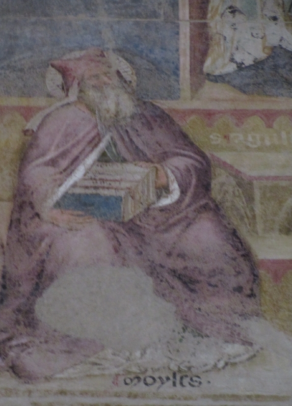 Trionfo di Sant'Agostino: particolare di Mos