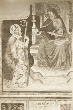 Sant'Agostino presenta Giovanni da Bete alla Madonna