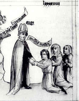 Accoglie i peccatori dalla Historia Augustini