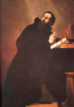 Agostino in preghiera di Ribera Jos