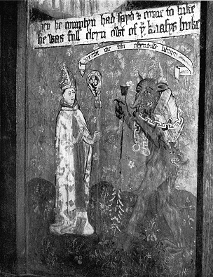 Il libro dei Vizi: il diavolo, tavola dipinta da Carlisle