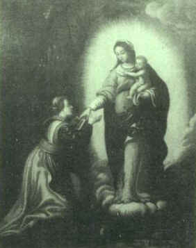 Immagine di Veronica da Binasco ai piedi della Vergine