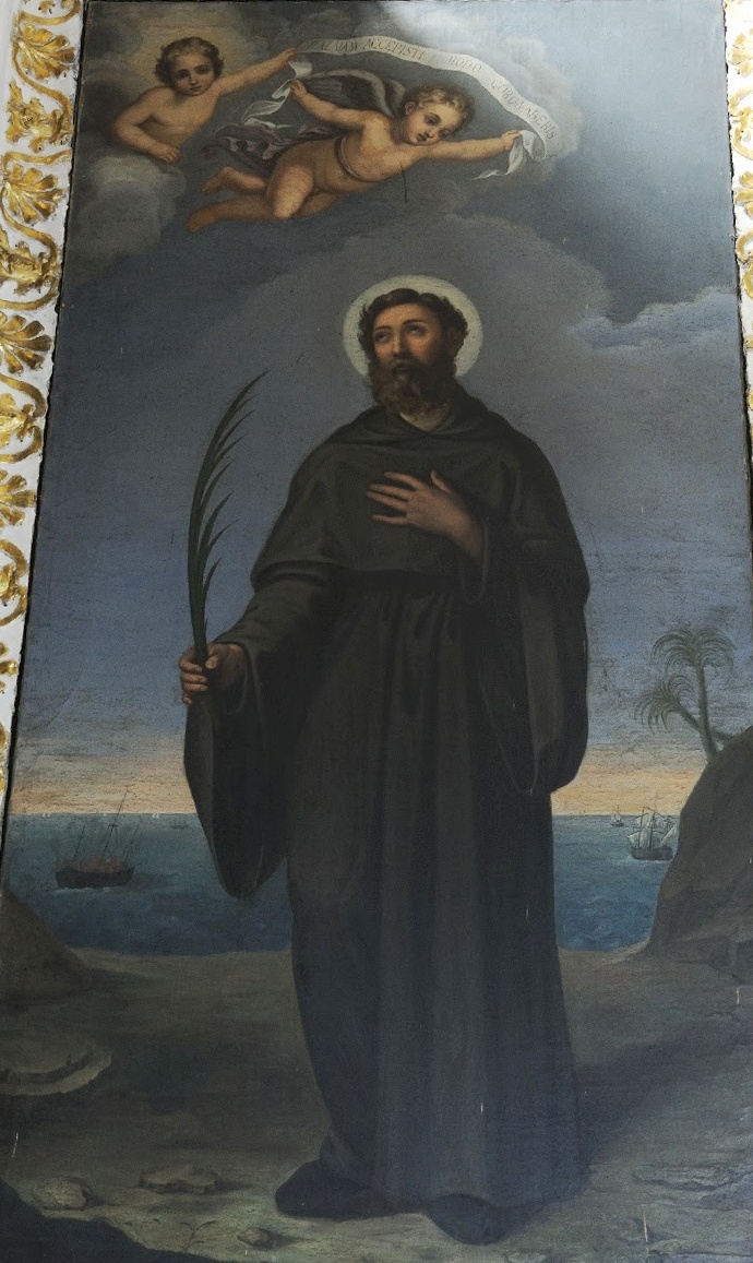 Raffigurazione di san Liberato abate agostiniano in Diocesi di Civita Castellana