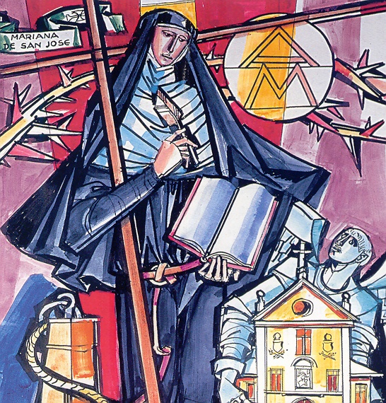 Marianna di san Giuseppe in una raffigurazione di Hajnal