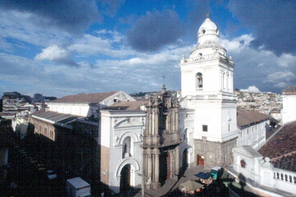 La chiesa di sant'Agostino a Quito