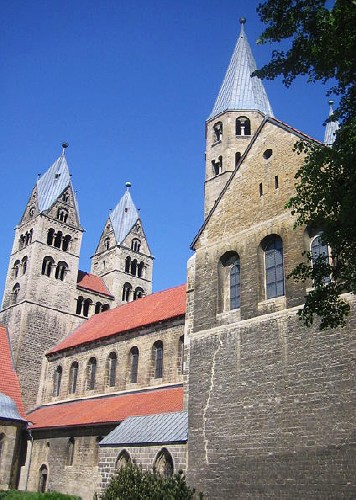 Facciata della chiesa agostiniana di Halberstadt