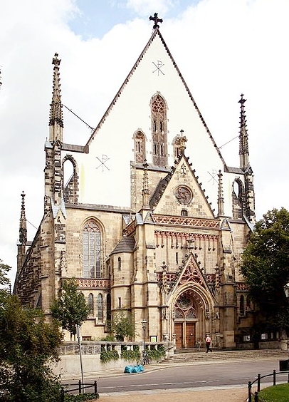 Facciata della chiesa agostiniana di Lipsia