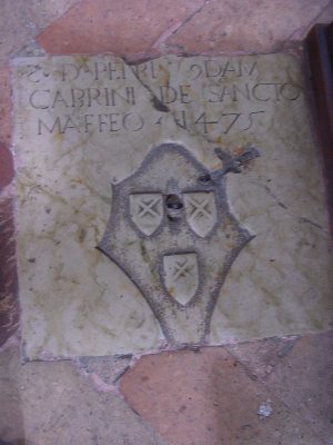 Lastra tombale di Cabrini de sancto Maffeo