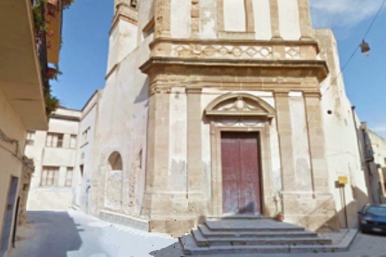 Il portale della chiesa di sant'Agostino a Mazara del Vallo