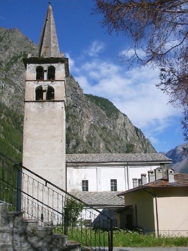 Immagine della chiesa di sant'Agostino a Ollomont