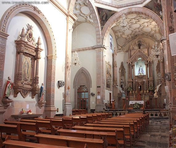 Interno della chiesa di sant'Agostino a Celaya
