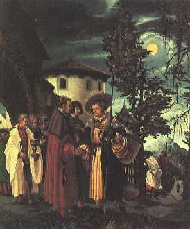 La partenza di Floriano di Albrecht Altdorfer, Galleria degli Uffizi, Firenze