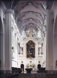 Interno della chiesa agostiniana di Wrzburg