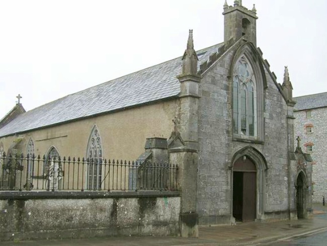 Particolare del monastero e della chiesa a Fethard