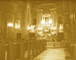 Interno della chiesa di sant'Agostino annessa al convento
