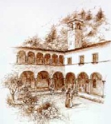 Immagine del chiostro monastico agostiniano di Pisogne