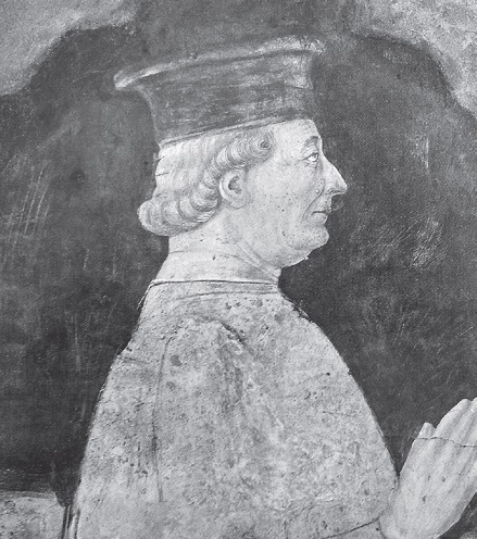 Bonifacio Bembo, Ritratto di Francesco Sforza, affresco a Cremona, chiesa di Sant'Agostino
