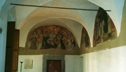Particolare del chiostro dell'ex convento di Sant'Agostino