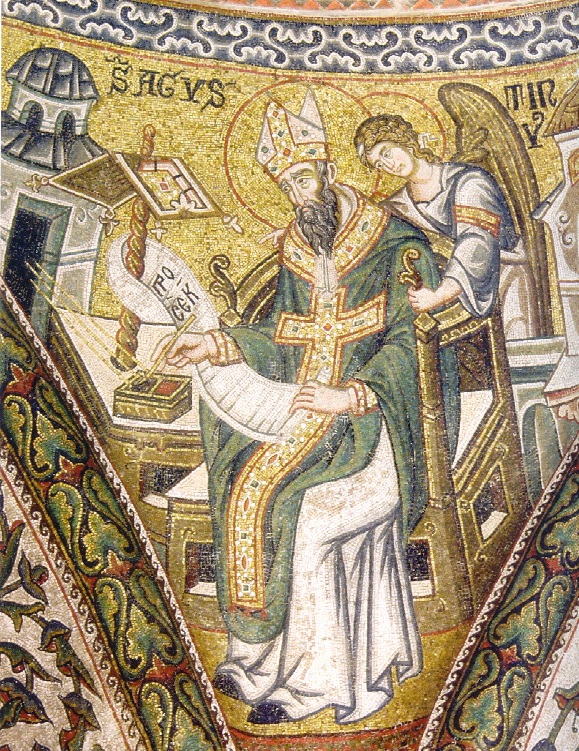 Mosaico con sant'Agostino in san Marco a Venezia