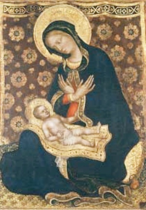 Madonna dell'Umilt di Gentile da Fabriano al Museo Nazionale di Pisa