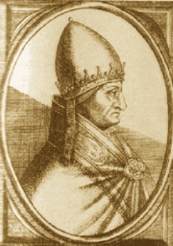 Raffigurazione di papa Gregorio X