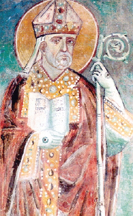 Agostino e la sua regola: affresco da Orvieto del XIV secolo