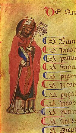 Agostino in un manoscritto medioevale