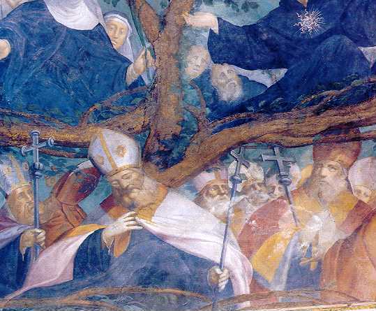 L'albero genealogico degli agostiniani: affresco nella chiesa di S. Marco a Milano