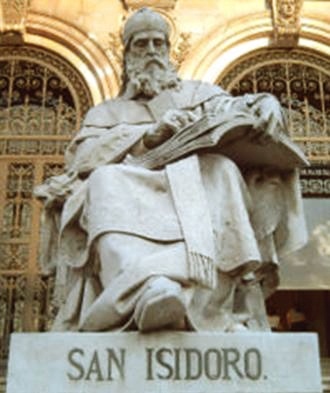 Statua di Isidoro a Madrid (1892) opera di J. Alcoverro