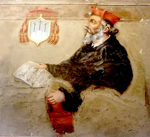 Egidio da Viterbo in un affresco del XVIII secolo nella sala cenacolo del convento della SS. Trinit a Viterbo