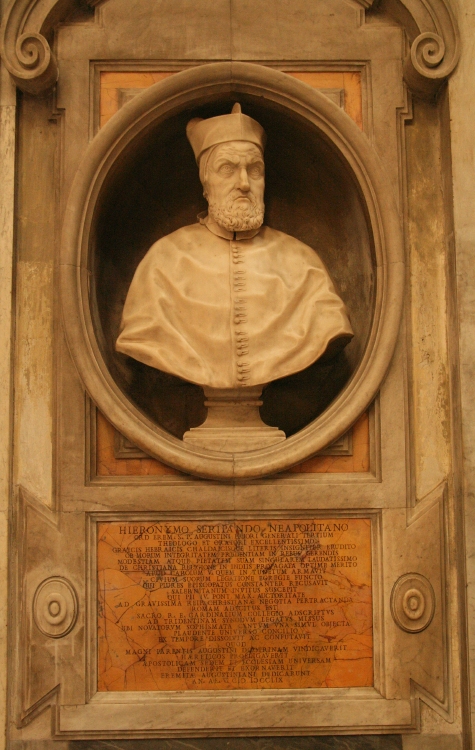 Immagine di Gerolamo Seriprando, Priore Generale dal 1538 al 1563. Busto marmoreo nella chiesa di sant'Agostino a Roma