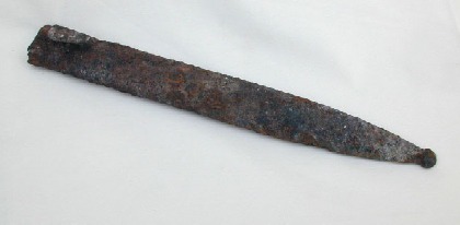 Fodera in metallo di coltello Proviene dal Palazzo Pirovano Visconti di Modrone